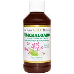 California Gold Nutrition, CGN, Умкалоабо, без алкоголя, со вкусом вишни
, 4 fl oz (118 ml)