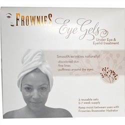Frownies, Eye Gels, Under Eye & Eyelid Treatment, 3 Reusable Sets, 0.6 oz