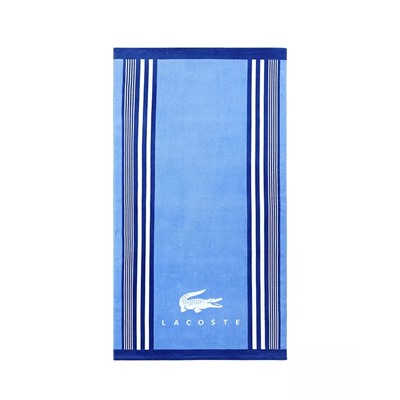 LACOSTE HOME Oki Striped Cotton Beach Towel