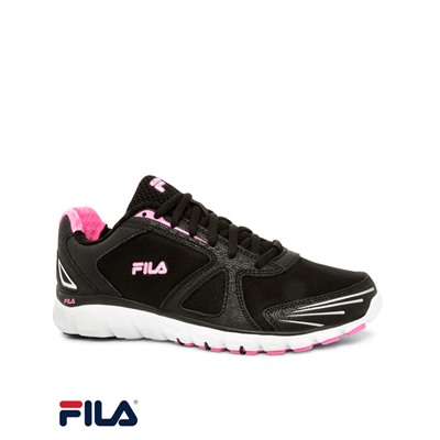 Fila Women's Memory Solidarity Black/Sugar Plum/White Athletic Shoe
