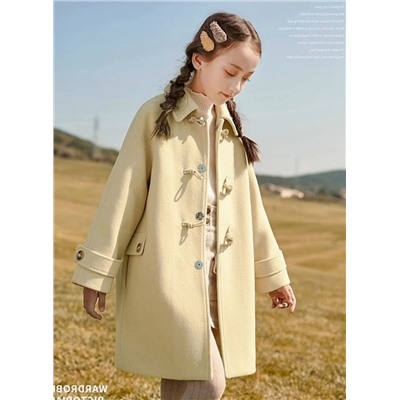 Классное свободное пальто для девочек, рукава реглан