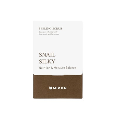 MIZON SNAIL SILKY SCRUB Cкраб с муцином улитки 40*5г