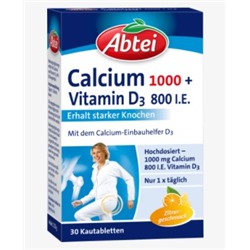 Calcium 1000 + D3 Osteo Vital Kautabletten 30 St., 113 g