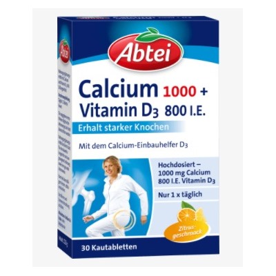 Calcium 1000 + D3 Osteo Vital Kautabletten 30 St., 113 g