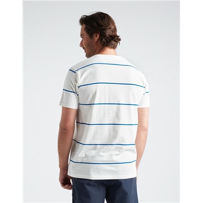 Striped T-shirt, Men, White