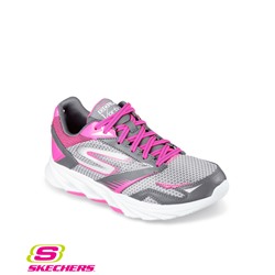 Skechers GO Run Vortex Charcoal/Hot Pink Athletic Shoe