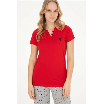 Kadın Kırmızı Pijama Takımı