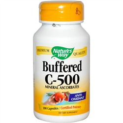 Nature's Way, Буферизованный витамин C -500, 100 капсул