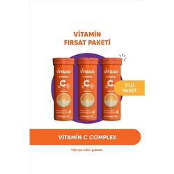 Vitago 3’lü Paket- C Vitamini Efervesan Tablet 8683242261037