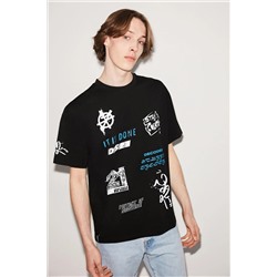 GRIMELANGE Decoded Oversize Siyah T-shirt DECODED19022022