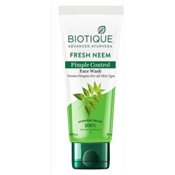 BIOTIQUE Fresh Neem Pimple Control Face Wash Очищающий гель для умывания против прыщей с нимом  50мл