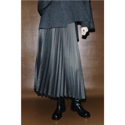 ZW COLLECTION PLEATED MIDI SKIRT