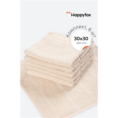 Набор махровых полотенец 6 шт Happy Fox Home
