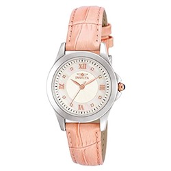Женские часы Women's 12544 Analog Display Angel Diamond-Accented Pink Leather Watch with Interchangeable Straps