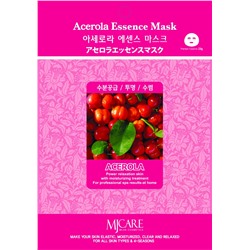 MJCARE ACEROLA ESSENCE MASK Тканевая маска  для лица с экстрактом ацеролы 23г