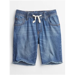 Kids Denim Pull-On Shorts with Washwell