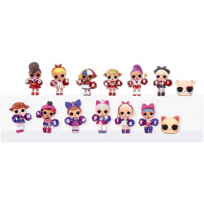 L.O.L. Surprise! All-Star B.B.s Sports Series 2 Cheer Team Sparkly Dolls with 8 Surprises (571780)