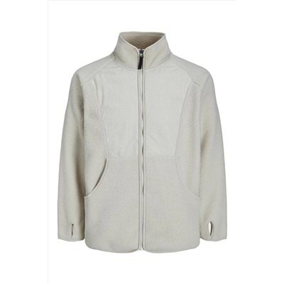 Jack & Jones Jack Jones Lunar Fleece Jacket Sn Erkek Beyaz Mont 12239038-01