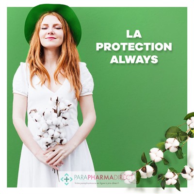 Always Cotton Protection - Taille 2 Long - 9 Serviettes