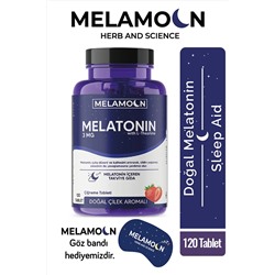 Melamoon 3 Mg 120 Tablet Doğal Melatonin Ve Teanin Içeren Takviye Edici Gıda 3 Mg- Daha Iyi Uyku MLM3