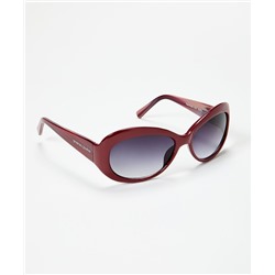 Andrea Jovine | Burgundy Oval Sunglasses