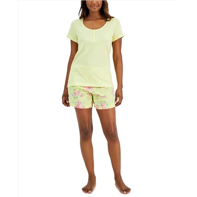 Charter Club T-Shirt & Shorts Cotton Pajama Set, Created For Macy's