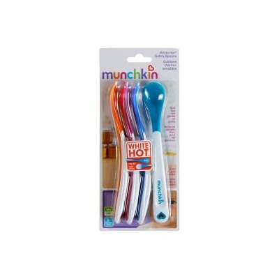 Munchkin, White Hot Safety Spoons - 4pk, Plastic
