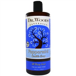 Dr. Woods, Кастильское мыло Чистая мята, 32 жидких унции (946 мл)