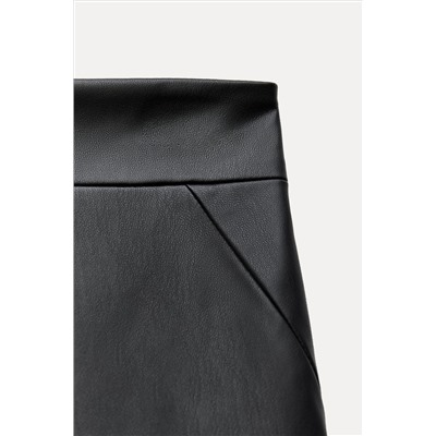 FEW ITEMS LEFT ZW COLLECTION LEATHER EFFECT MIDI SKIRT