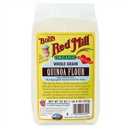 Bob's Red Mill, Натуральная мука из цельных зерен киноа, 22 унции (623 г)