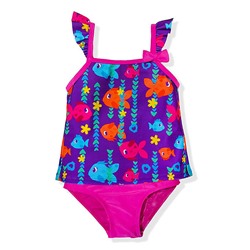 Purple Rainbow Fish Tankini - Toddler & Girls