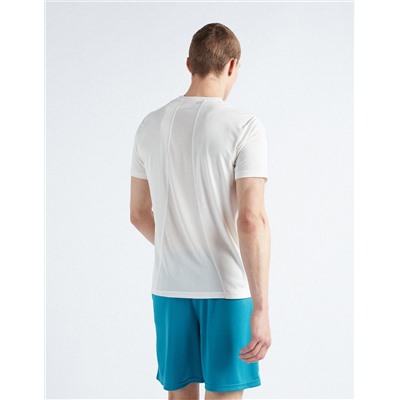 Breathable Sports T-shirt, Men, White