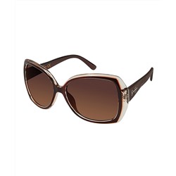 Brown & Clear Oversize Square Sunglasses Jessica Simpson Collection