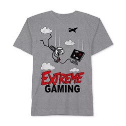 Video Game-Print Crewneck Graphic T-Shirt, Big Boys