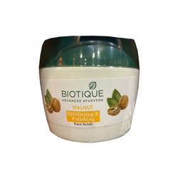 BIOTIQUE Bio nut walnut scrub очищающий Скраб для лица с маслом грецкого ореха 175г