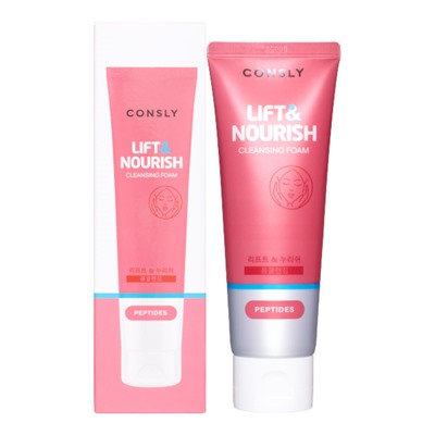 CONSLY Peptides Cleansing Foam “Lift &amp; Nourish” Пенка для умывания укрепляющая с пептидами 120мл