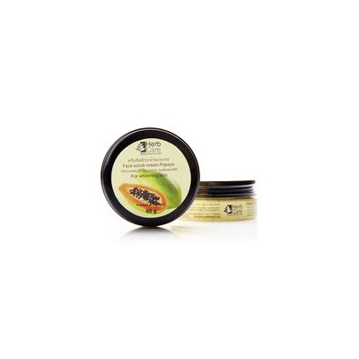 Крем-скраб для лица осветляющий с папайей от Herb Care 60 гр / Herb Care Papaya Face Scrub Cream 60g