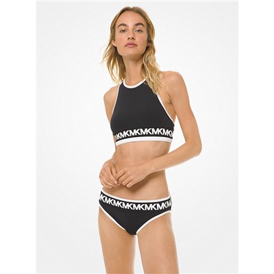 !!!ТОП!!!  MICHAEL MICHAEL KORS Logo-Trim Racerback Bikini Top