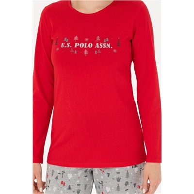Kadın Kırmızı Pijama Takımı