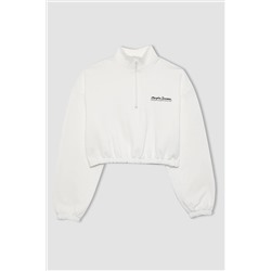 Defacto Coool Crop Sweatshirt B2010AX23WN