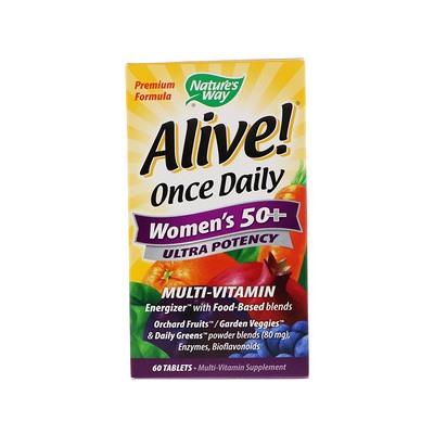 Nature's Way, Alive! Once Daily, Women's 50+ Multi-Vitamin, 60 Tablets
