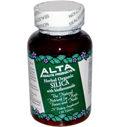 Alta Health, Растительный органический кремний с биофлавоноидами, 120 таблеток