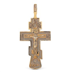 Крест из золочёного серебра (11х5 см)