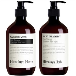 Nard Shampoo and Conditioner Set Signature 16.9 Fl Oz - Strong Vitality from Himalayas - Natural Surfactants giving Soft Cleansing - Argan Olive Jojoba Macadamia Sunflower Oil, Protein, Amino Acids
