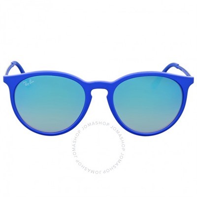 RAY BAN Blue Gradient Flash Round Sunglasses