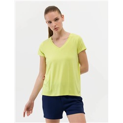 Yeşil Comfort Fit Basic Tişört