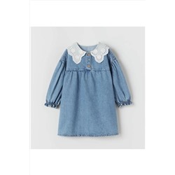 Kids Kız Çocuk Denim Kot Elbise kot019283