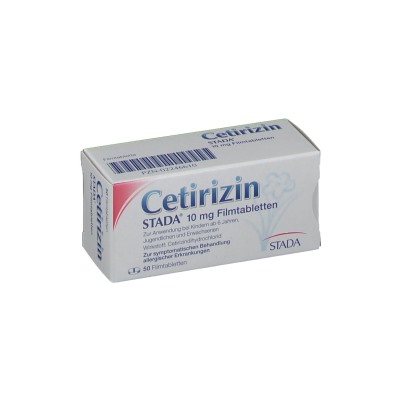 Цетиризин STADA® 10 мг таблетки, покрытые оболочкой  50 штук