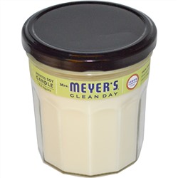 Mrs. Meyers Clean Day, Ароматические соевые свечи, с запахом вербены лимонной, 7,2 унции
