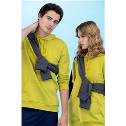 Fıstık Kapüşonlu Basic Sweatshirt (Unisex)